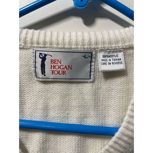 Vintage Ben Hogan V Neck Golf Sweater Lg - Picture 3 of 3